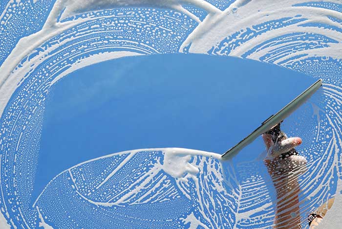 Lavage de vitres commercial, en hauteur - Saint-Sauveur, Mont-Tremblant